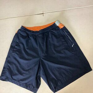 Men's Bird Dogs Classic Boom For Your Boomstick Shorts Size M Blue Orange Lined